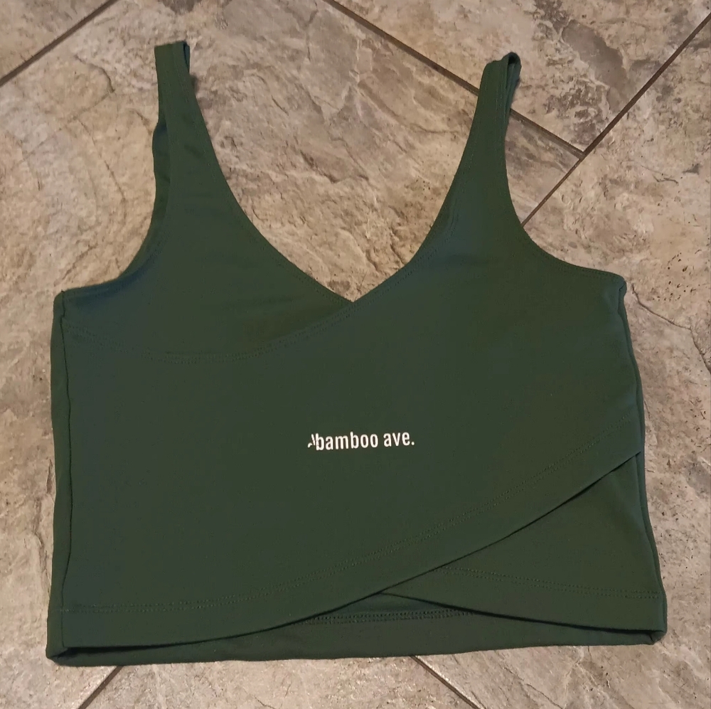 Women's Bamboo Ave. Dopamine Tank XS Emerald Green